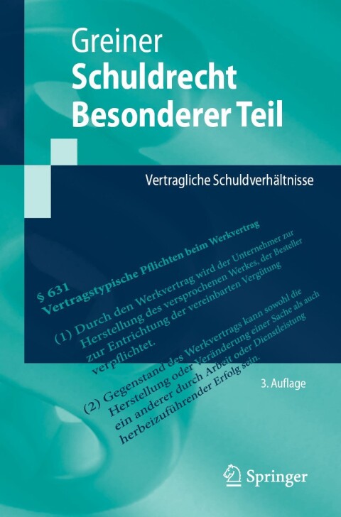 Cover image for book Schuldrecht Besonderer Teil