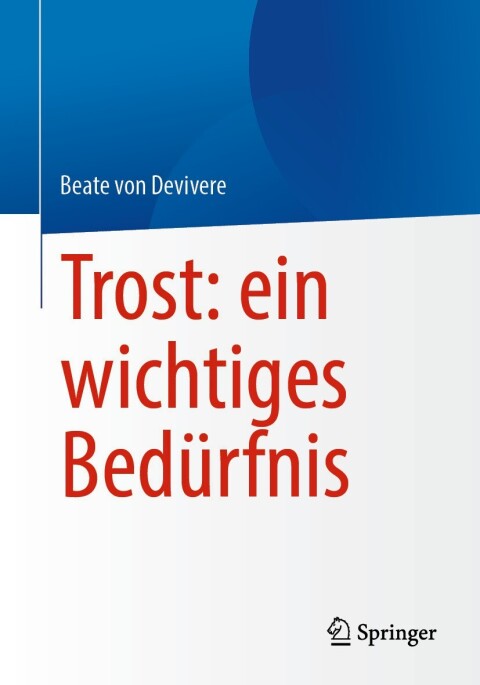 Cover image for book Trost: ein wichtiges Bedürfnis