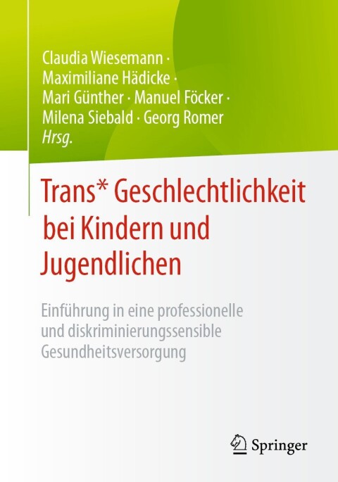 Cover image for book Trans* Geschlechtlichkeit bei Kindern und Jugendlichen