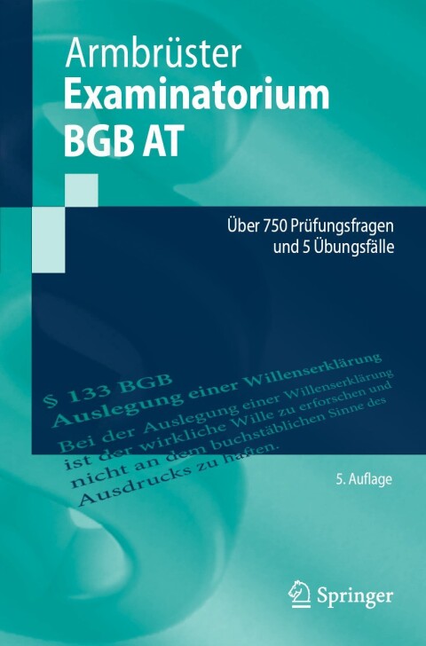 Cover image for book Examinatorium BGB AT