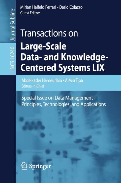 Cover image for book Transactions on Large-Scale Data- and Knowledge-Centered Systems LIX