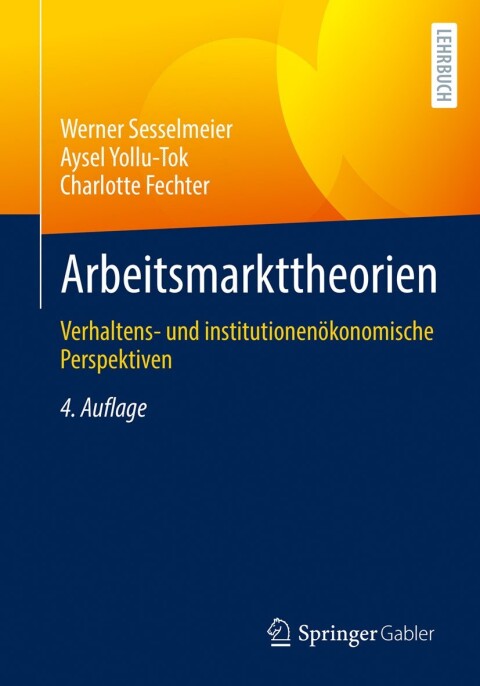 Cover image for book Arbeitsmarkttheorien