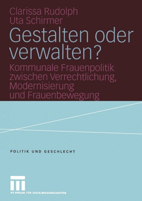 Cover image for book Gestalten oder verwalten?