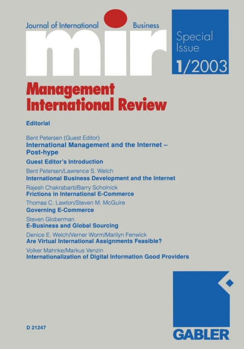 Cover image for book mir: Management International Review