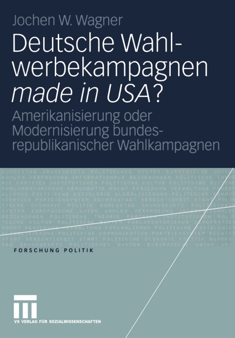 Cover image for book Deutsche Wahlwerbekampagnen made in USA?