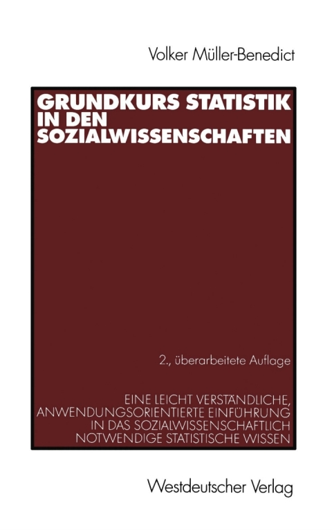 Cover image for book Grundkurs Statistik in den Sozialwissenschaften