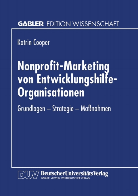 Cover image for book Nonprofit-Marketing von Entwicklungshilfe-Organisationen