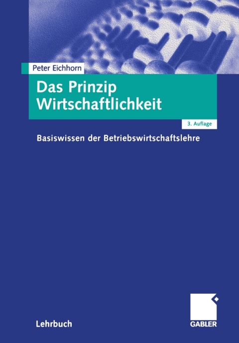 Cover image for book Das Prinzip Wirtschaftlichkeit