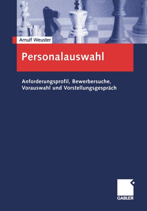 Cover image for book Personalauswahl