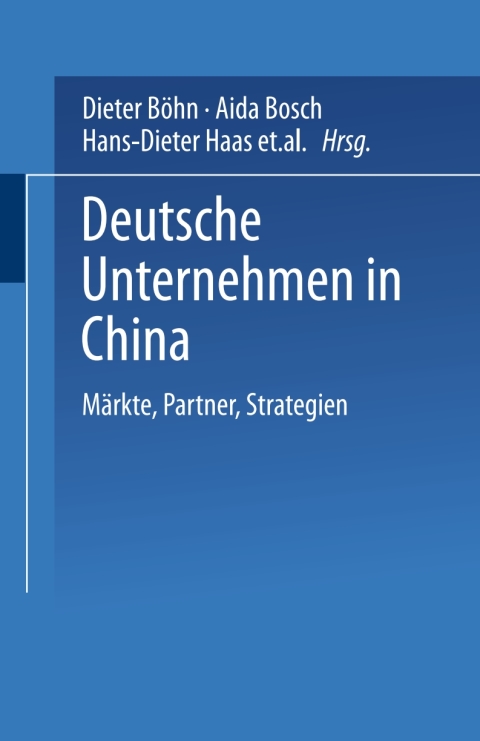 Cover image for book Deutsche Unternehmen in China