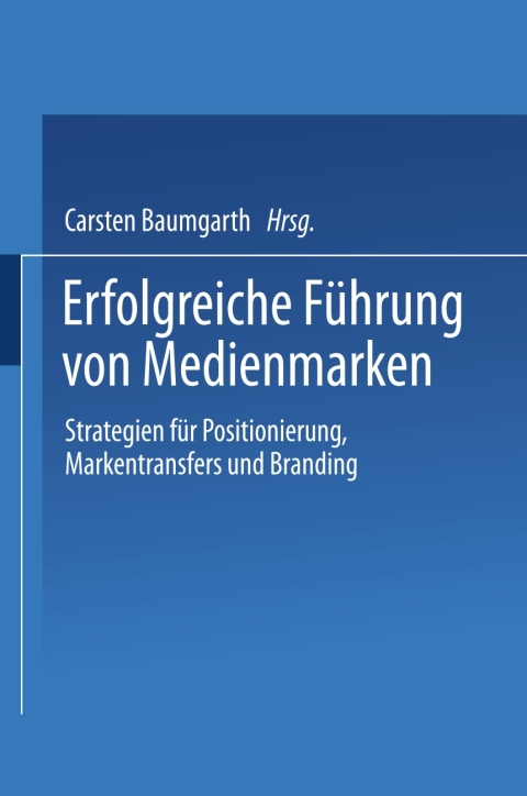Cover image for book Erfolgreiche Führung von Medienmarken