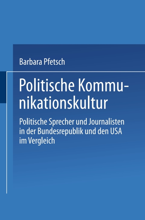 Cover image for book Politische Kommunikationskultur