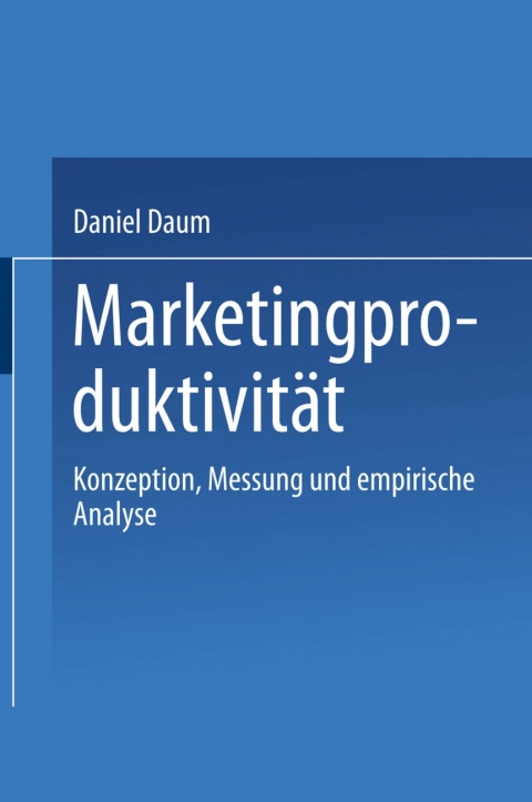 Cover image for book Marketingproduktivität