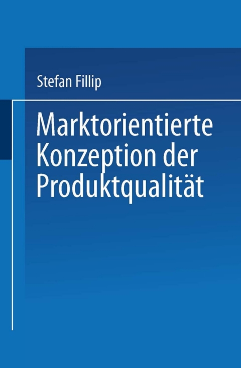 Cover image for book Marktorientierte Konzeption der Produktqualität