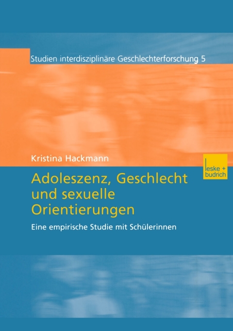 Cover image for book Adoleszenz, Geschlecht und sexuelle Orientierungen