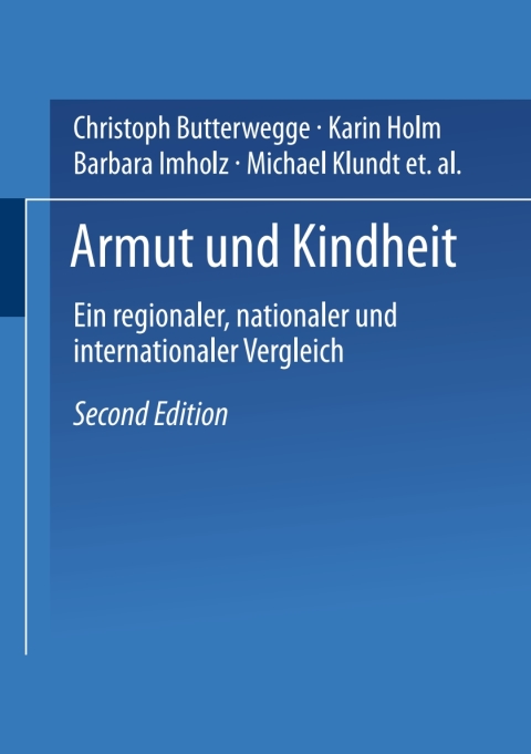 Cover image for book Armut und Kindheit