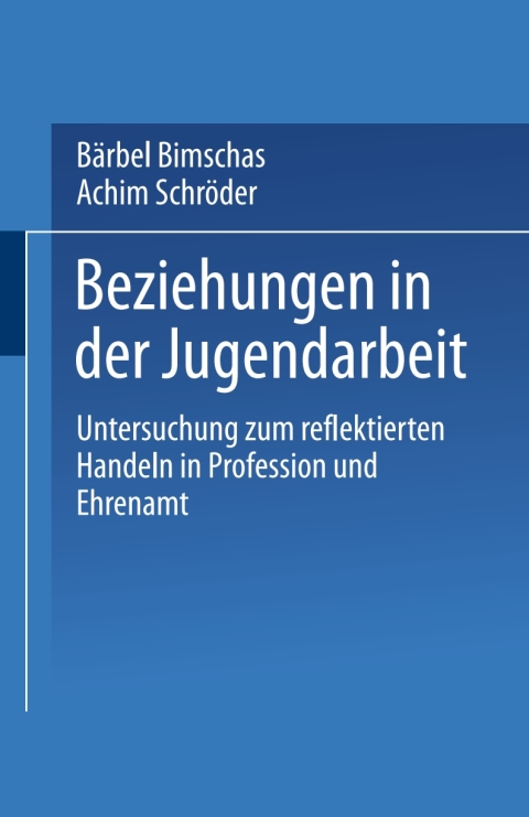 Cover image for book Beziehungen in der Jugendarbeit