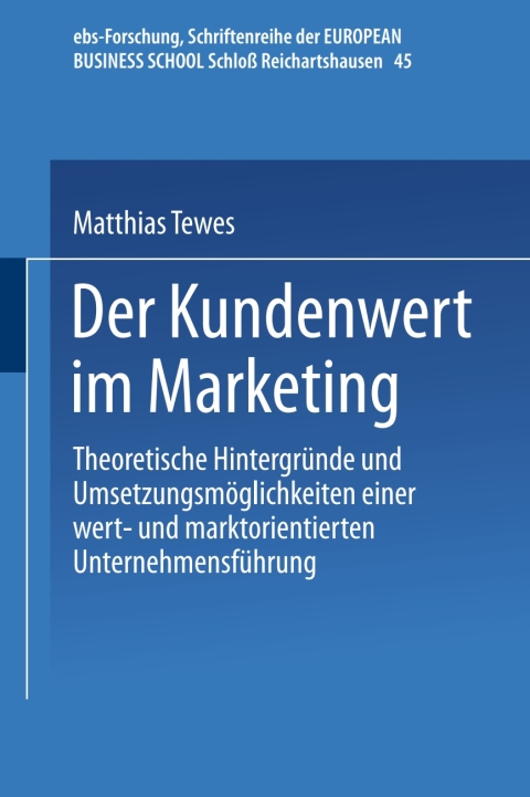 Cover image for book Der Kundenwert im Marketing