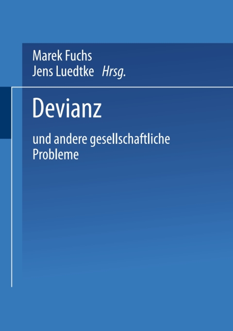 Cover image for book Devianz