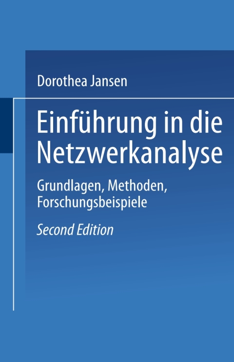 Cover image for book Einführung in die Netzwerkanalyse
