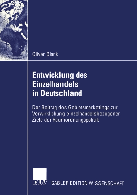 Cover image for book Entwicklung des Einzelhandels in Deutschland