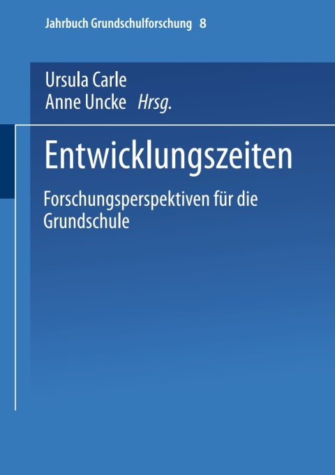 Cover image for book Entwicklungszeiten