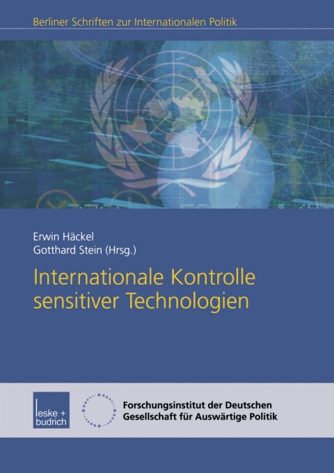 Cover image for book Internationale Kontrolle sensitiver Technologien
