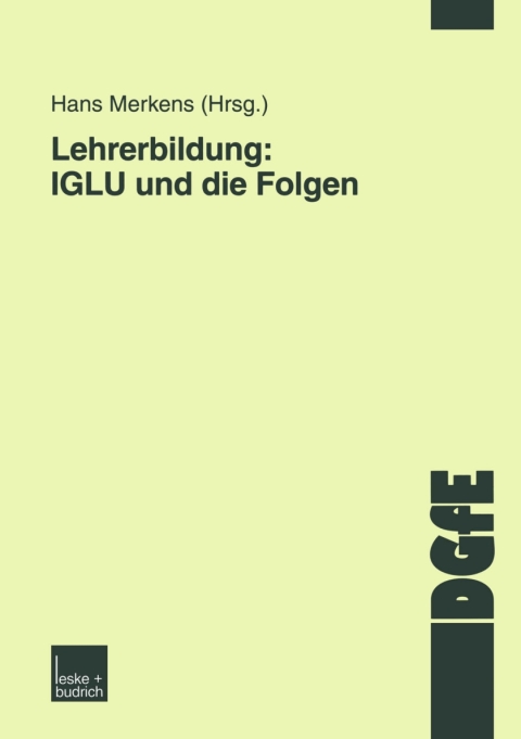 Cover image for book Lehrerbildung: IGLU und die Folgen