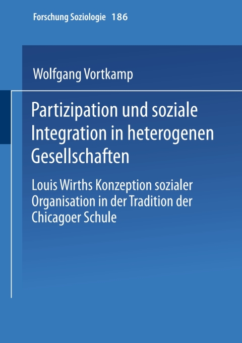 Cover image for book Partizipation und soziale Integration in heterogenen Gesellschaften