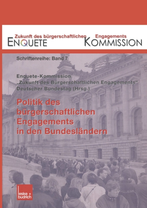 Cover image for book Politik des bürgerschaftlichen Engagements in den Bundesländern