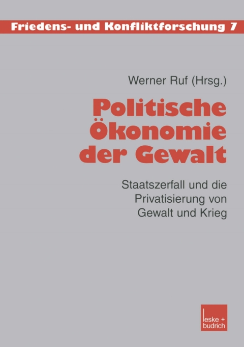Cover image for book Politische Ökonomie der Gewalt