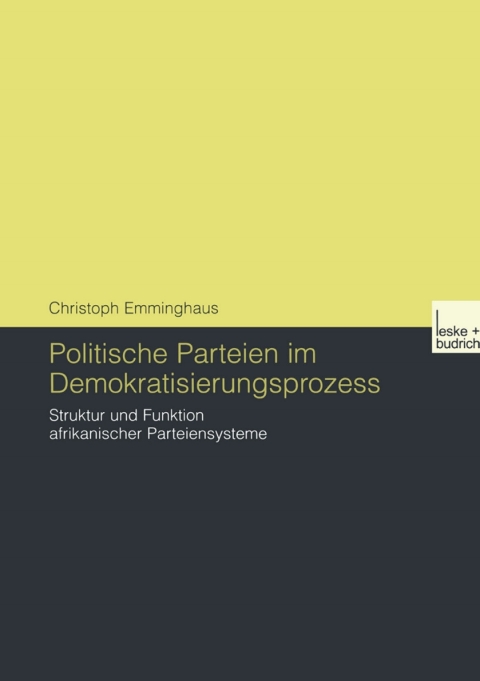 Cover image for book Politische Parteien im Demokratisierungsprozess