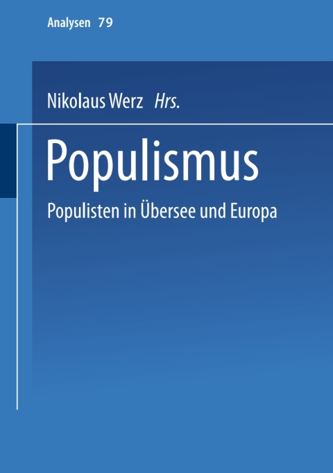 Cover image for book Populismus