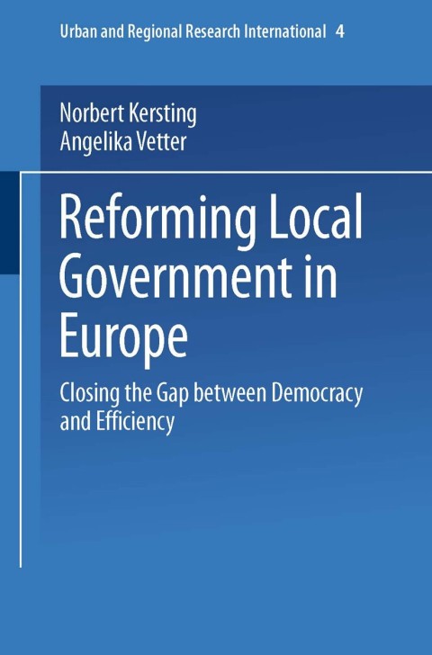 Cover image for book Reforming Local Government in Europe
