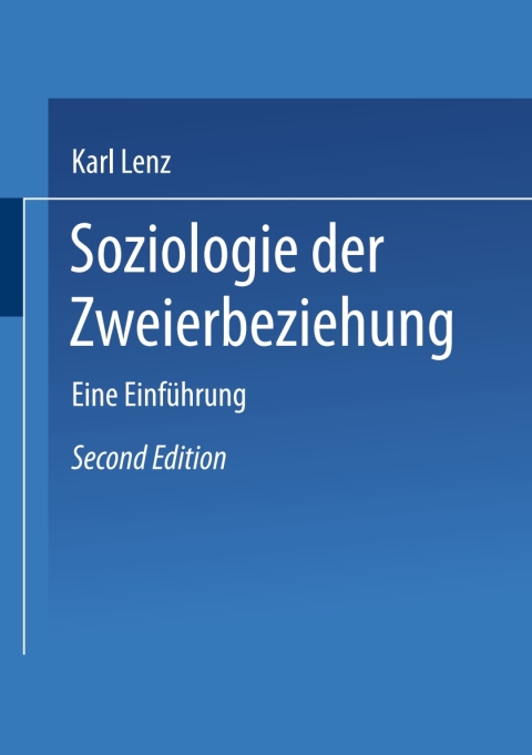 Cover image for book Soziologie der Zweierbeziehung
