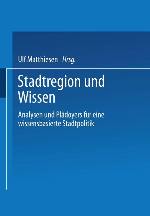 Cover image for book Stadtregion und Wissen