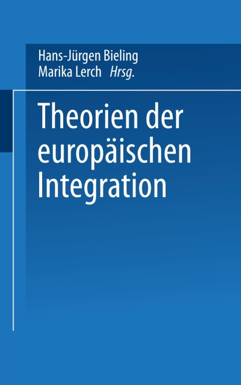 Cover image for book Theorien der europäischen Integration