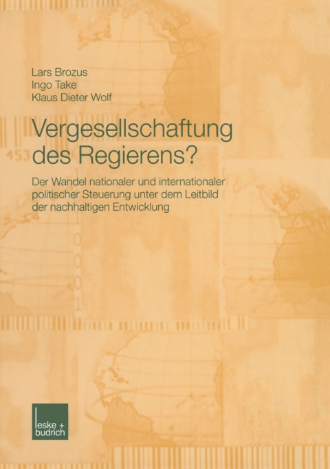 Cover image for book Vergesellschaftung des Regierens?