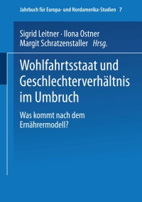 Cover image: Wohlfahrtsstaat und Geschlechterverhältnis im Umbruch 1st edition 9783810039347