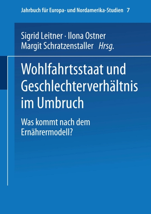 Cover image for book Wohlfahrtsstaat und Geschlechterverhältnis im Umbruch