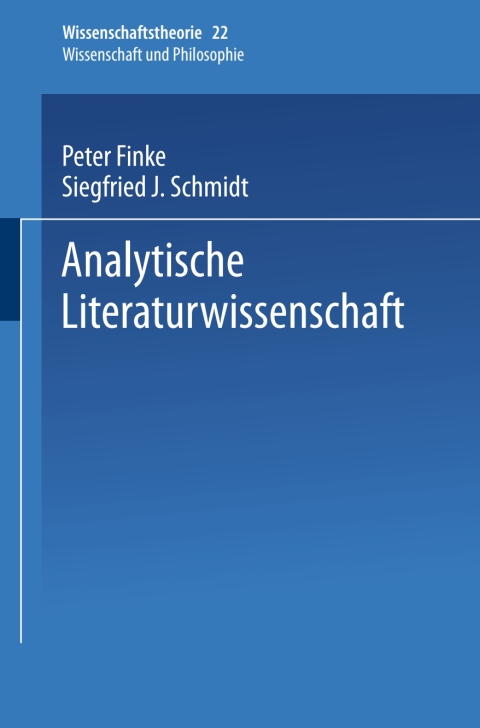 Cover image for book Analytische Literaturwissenschaft