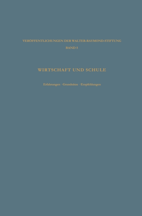 Cover image for book Wirtschaft und Schule