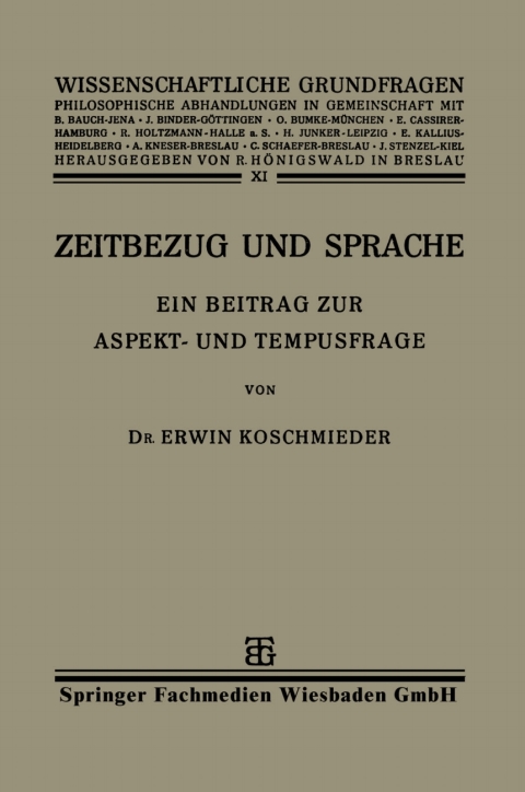 Cover image for book Zeitbezug und Sprache