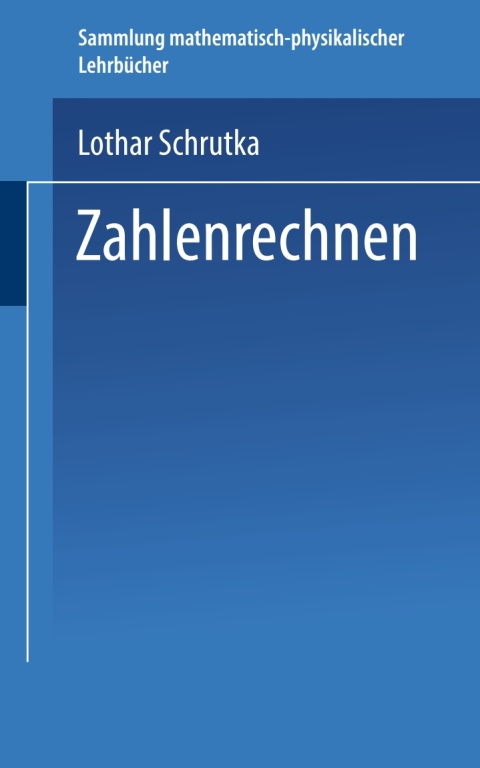 Cover image for book Zahlenrechnen
