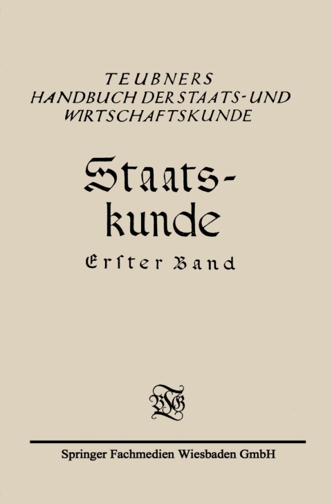 Cover image for book Staats-Kunde