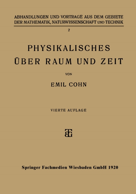 Cover image for book Physikalisches über Raum und Zeit