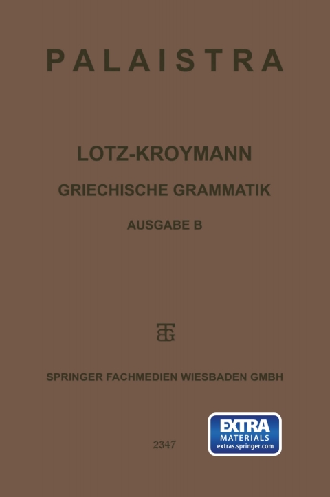 Cover image for book Griechische Grammatik