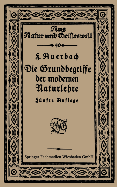 Cover image for book Die Grundbegriffe der modernen Naturlehre