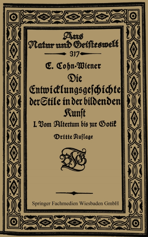 Cover image for book Die Entwicklungsgeschichte der Stile in der bildenden Kunst