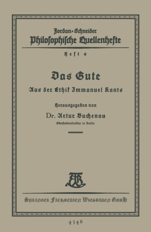 Cover image for book Das Gute